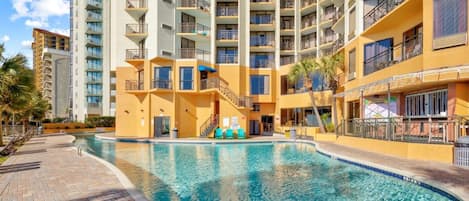 Indoor pool, outdoor pool