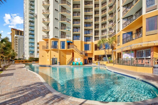 Indoor pool, outdoor pool