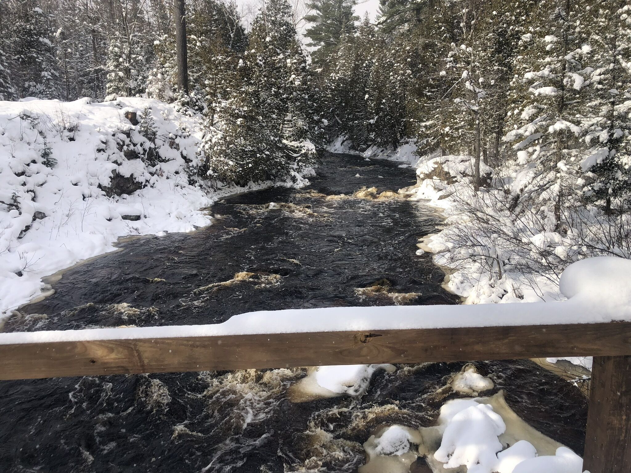 ATV-Snowmobile Trail, Large home, sits on the peshekee river. sleeps 18 people.