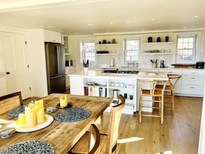 Fridge, oven, stovetop, dishwasher