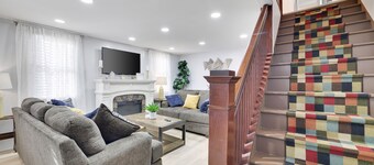 Pocono Family Farmhouse w/king bed and game room!