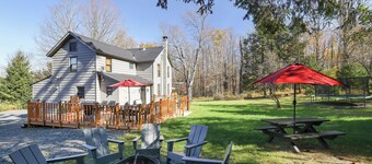 Pocono Family Farmhouse w/king bed and game room!