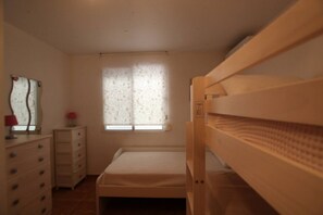 3 habitaciones, internet y ropa de cama 