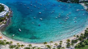 在海滩