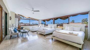 6 bedrooms, desk, iron/ironing board, travel crib