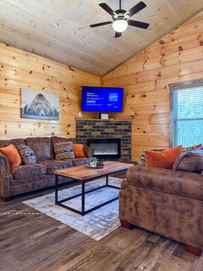 智能电视、壁炉