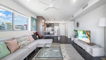 Apartment, 1 Schlafzimmer | Wohnbereich | Flachbildfernseher