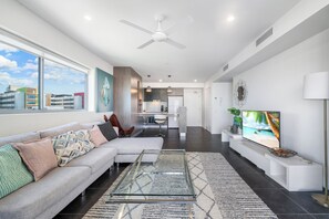 Apartment, 1 Bedroom | Living area | Flat-screen TV -  Salt at Oceanside  (Birtinya)