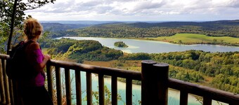 A balcony overlooking the Jura's most beautiful lake