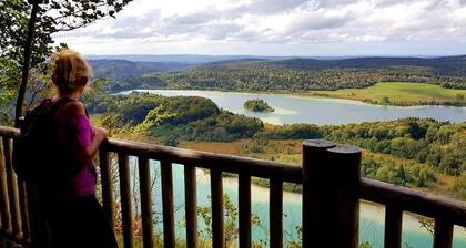A balcony overlooking the Jura's most beautiful lake