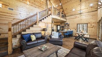Smart TV, fireplace, video games, books