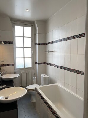 Hair dryer, toilet paper