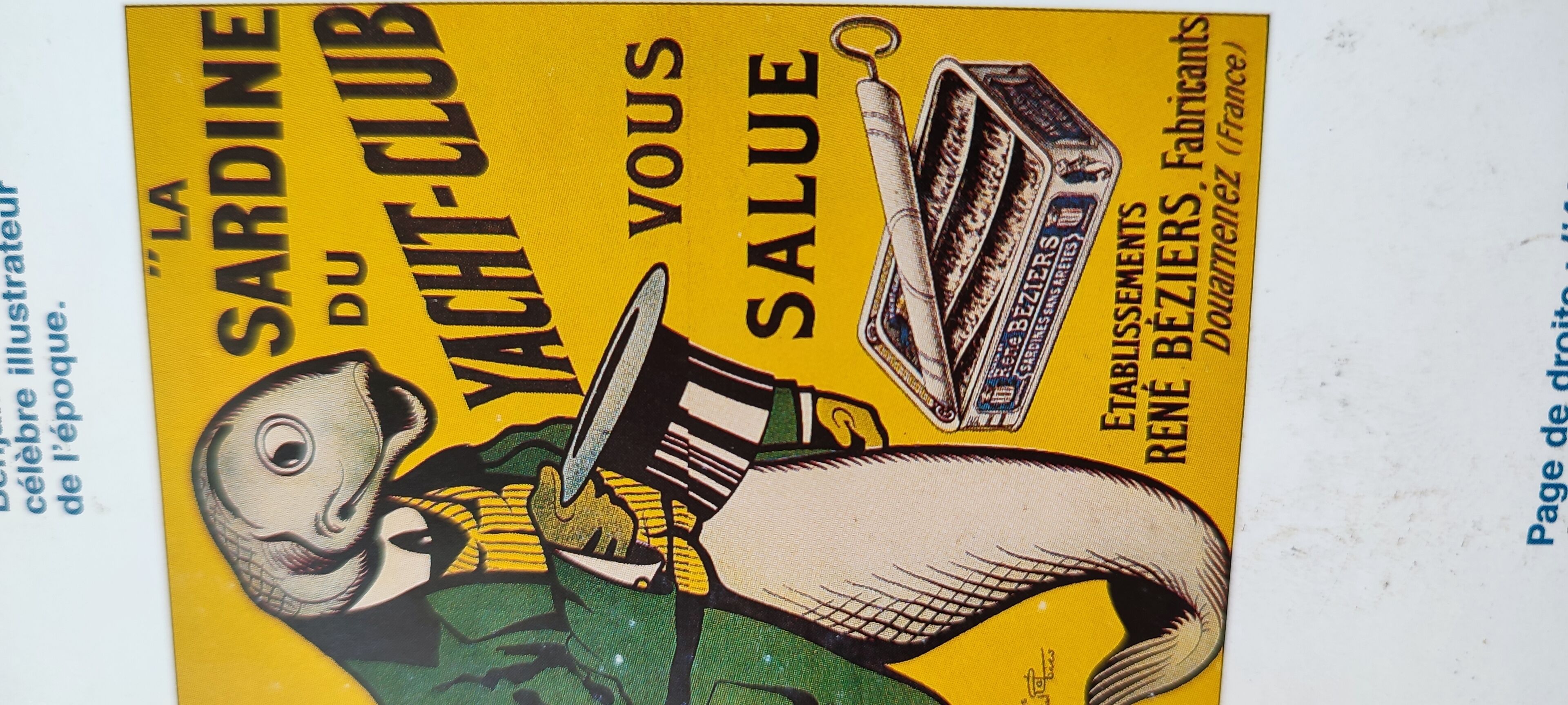 A vintage advertisement for a yacht club.