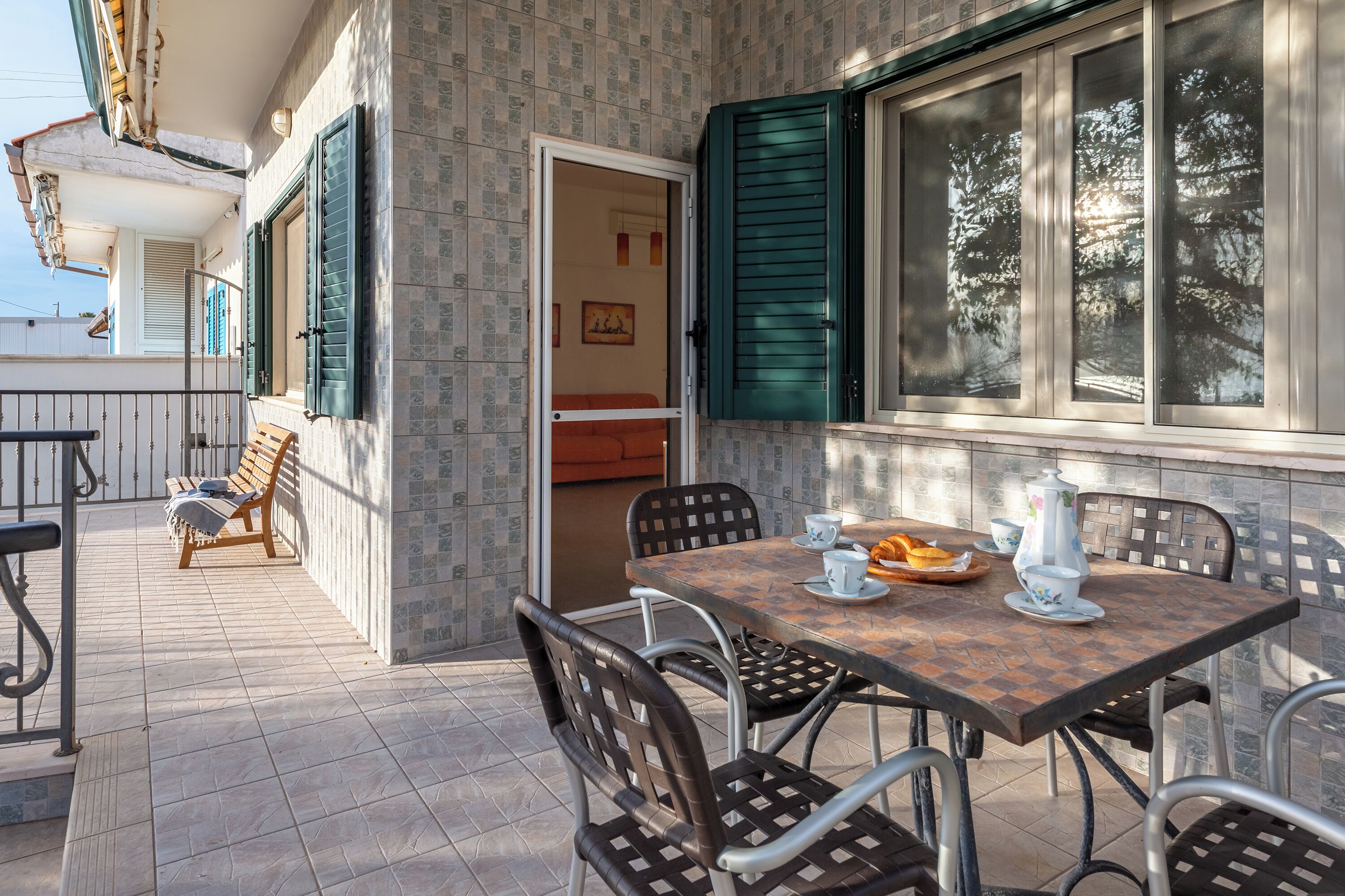 Family House, Multiple Bedrooms, 2 Bathrooms, Sea Facing (Kallisti Beach House - sea front) | Outdoor dining