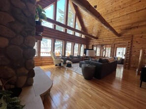 Smart TV, fireplace - Clear Lake Cabin & Sandy Beach close to Tomahawk (Tomahawk)