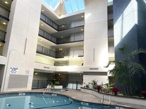 Indoor pool, outdoor pool