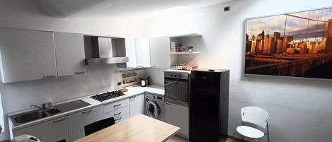 Fridge, oven, stovetop, dishwasher