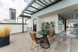 Outdoor dining - VH | Nice Loft | Rooftoop + Gym | Condesa | 293 (México D.F.)