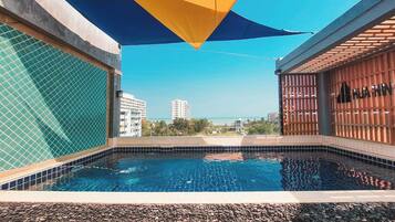 Indoor pool, outdoor pool