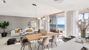 Dining - TheEdgeByTheSea Rhino seaviews apartment (Gaspara, La)