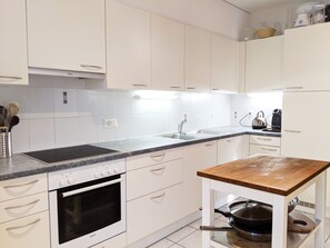 Kühlschrank, Ofen, Herdplatte, Geschirrspüler