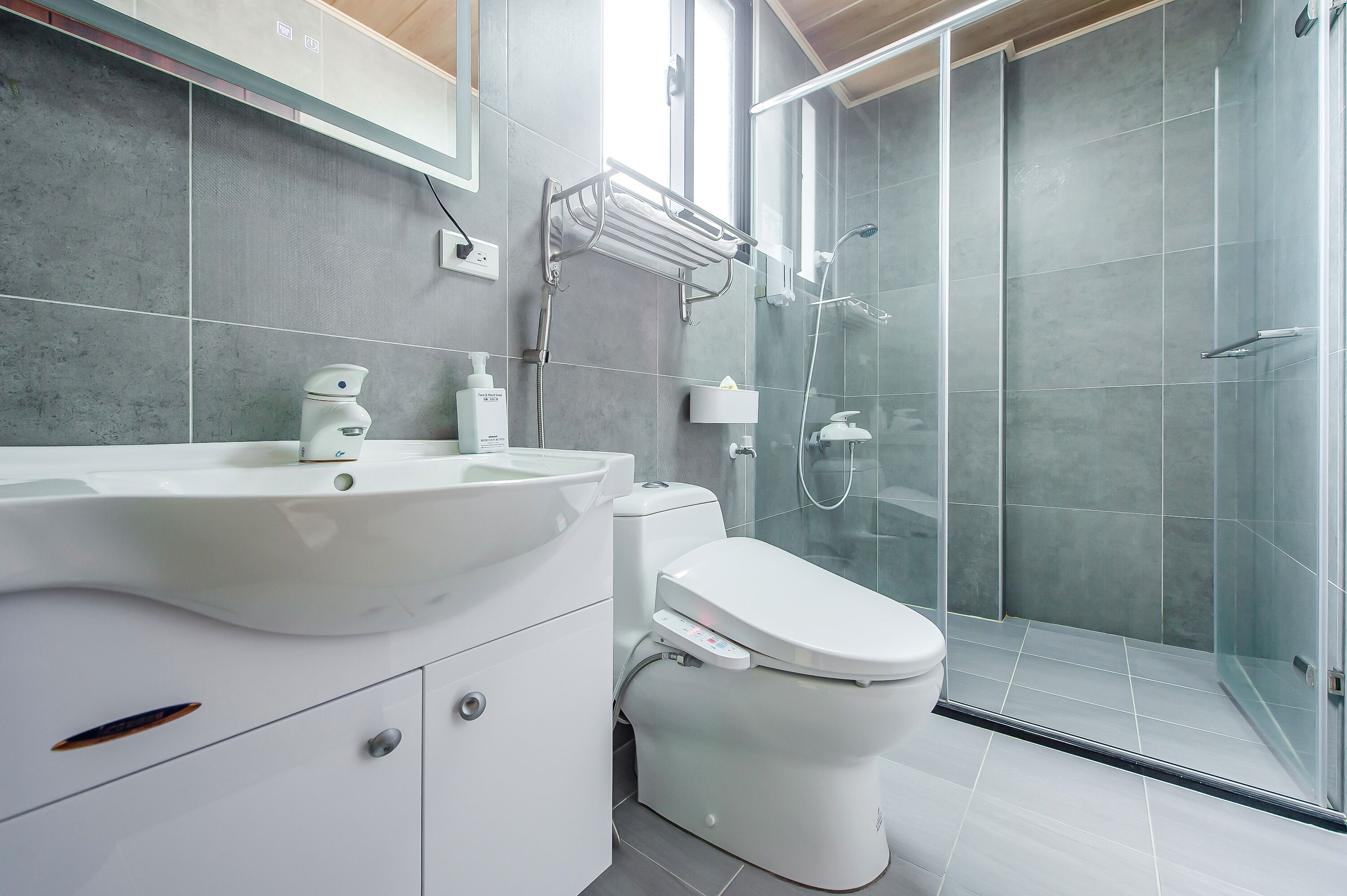 Quadruple Room, Balcony | Bathroom | Shower, free toiletries, hair dryer, slippers
