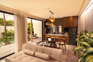 Luxury Villa, 1 Bedroom, Non Smoking, Pool View | Private kitchen | Full-size fridge, espresso maker, coffee/tea maker, electric kettle