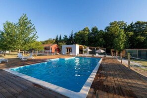 Casa mobile, 2 camere da letto, balcone, vista piscina | Esterni