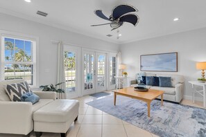 Townhome, 3 Bedrooms | Living area - Waterfront Luxury Villa With Spectacular Sunset Views And Boat Slip 3 Bedroom Townhouse by RedAwning (Marathon)