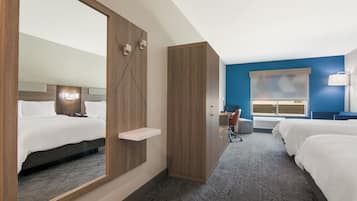 Desk, free WiFi, bed sheets