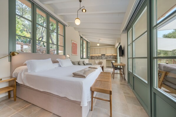 Premier Villa | Premium bedding, in-room safe, desk, laptop workspace - Rondaia Boutique Vineyard Stay – Mallorca, Tramuntana (Esporles)