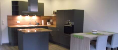 Kühlschrank, Mikrowelle, Herdplatte, Geschirrspüler