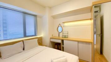 Deluxe-huoneisto, 2 makuuhuonetta | 2 makuuhuonetta, yksilöllisesti sisustettu, yksilöllisesti kalustettu