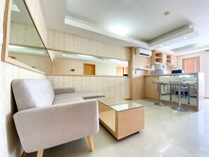 华丽公寓, 2 间卧室 | 起居区