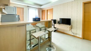 ดีลักซ์อพาร์ทเมนท์, 2 ห้องนอน | บริเวณนั่งเล่น
