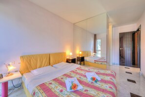 Standard Apartment, Multiple Bedrooms, Refrigerator & Microwave (Residenza Borgo Rustico) | 2 bedrooms, laptop workspace, WiFi, bed sheets - Residenza Borgo Rustico (Collina d'Oro)
