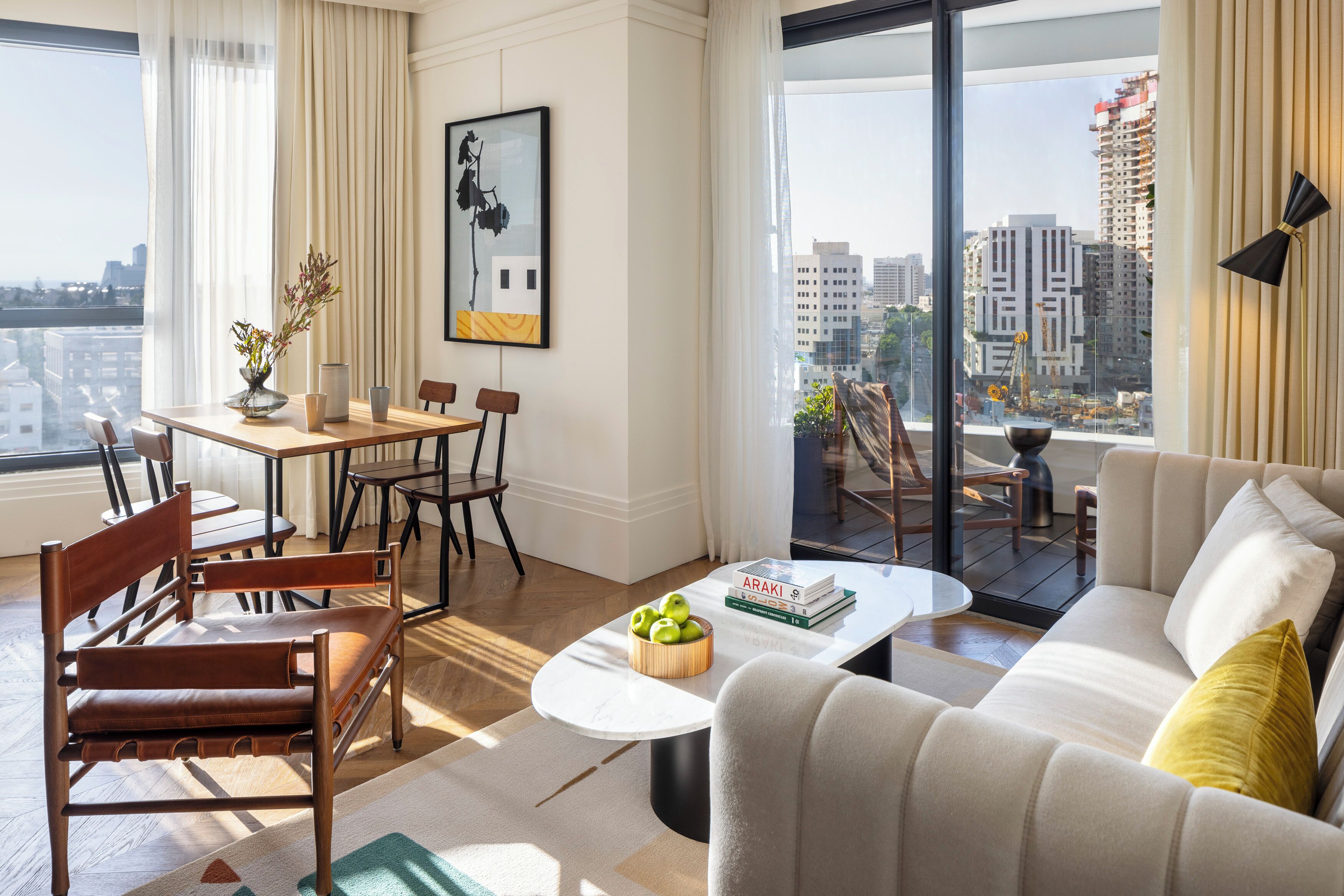 Suite with Kitchen an Balcony | Living area | 43-inch Smart TV with digital channels, TV