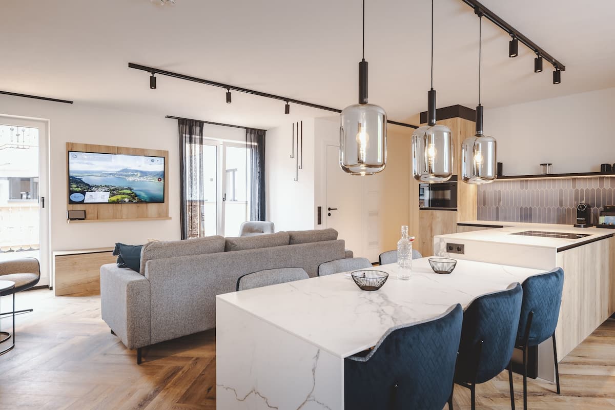 Suite, 2 Bedrooms | Living area | 30-inch flat-screen TV with cable channels, TV