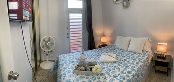 2 habitaciones, tabla de planchar con plancha y wifi gratis