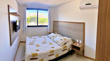 1 dormitorio y ropa de cama de alta calidad