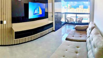 Apartment | Living area | 42-inch Smart TV with digital channels, Netflix, streaming services