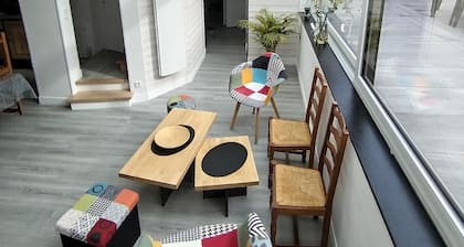 Furnished tourist house *** with sea view on all levels and 150 m from the beach