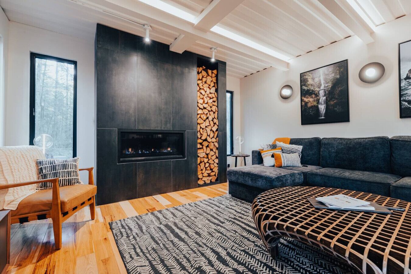 TV, fireplace, stereo