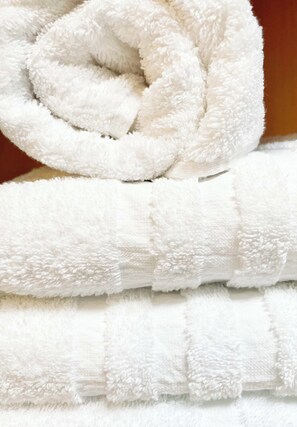 Hårtørrer, håndklæder, Sæbe, Shampoo