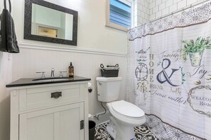 Bathtub, hair dryer