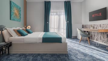 Deluxe-Zimmer, Parkblick | 1 Schlafzimmer, hochwertige Bettwaren, Betten mit Memory-Foam-Matratzen