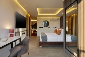 3 quartos, cofres nos quartos, ferros/tábuas de passar roupa