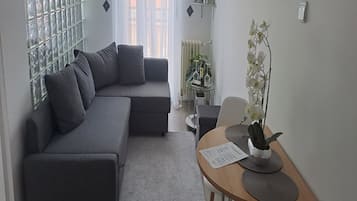 Appartement (One Bedroom Apartment) | Woonkamer | Een televisie