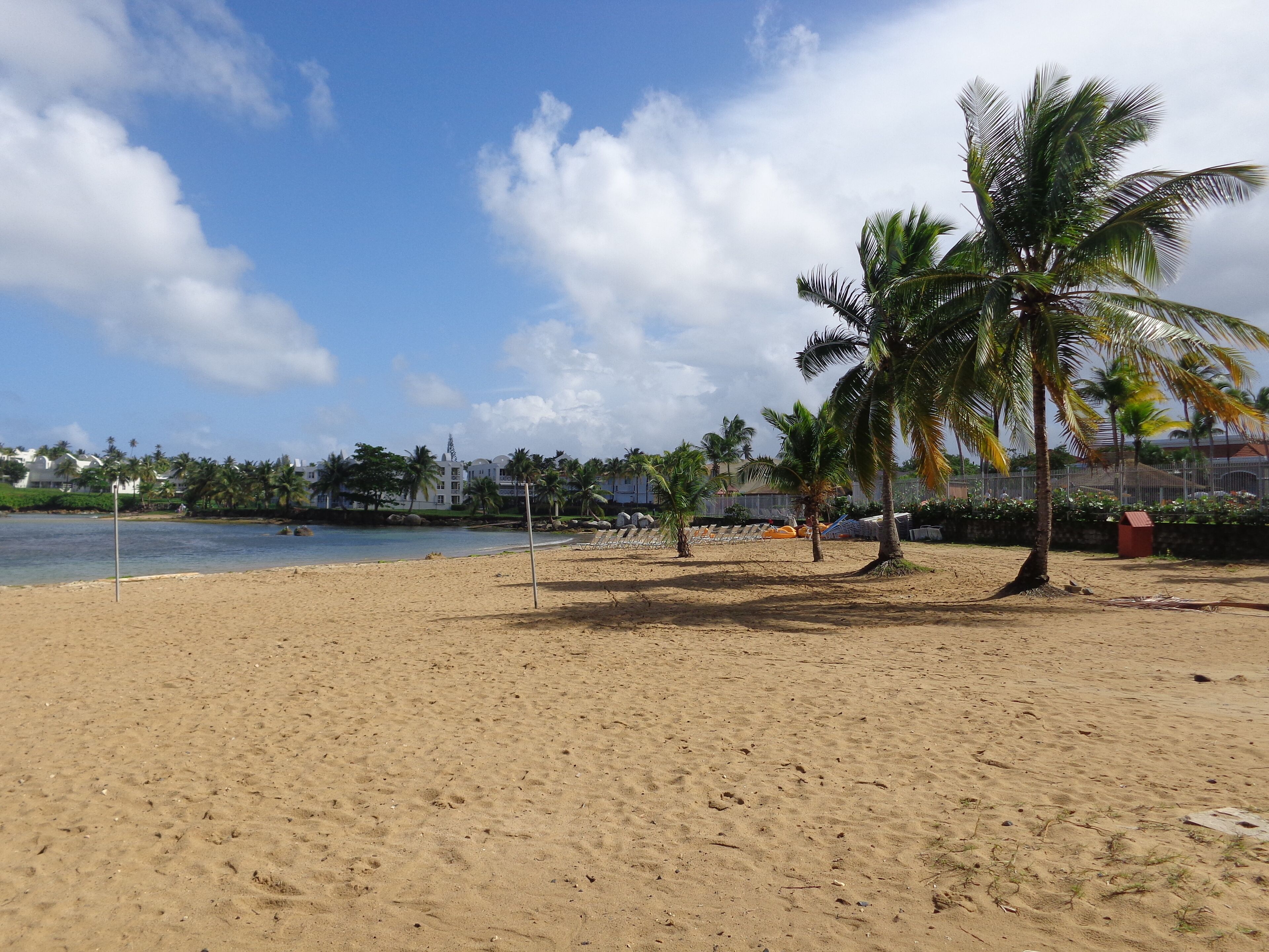 On the beach, white sand, beach bar