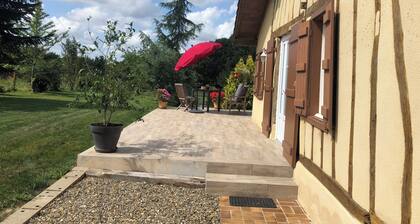 Country house, enclosed garden.
